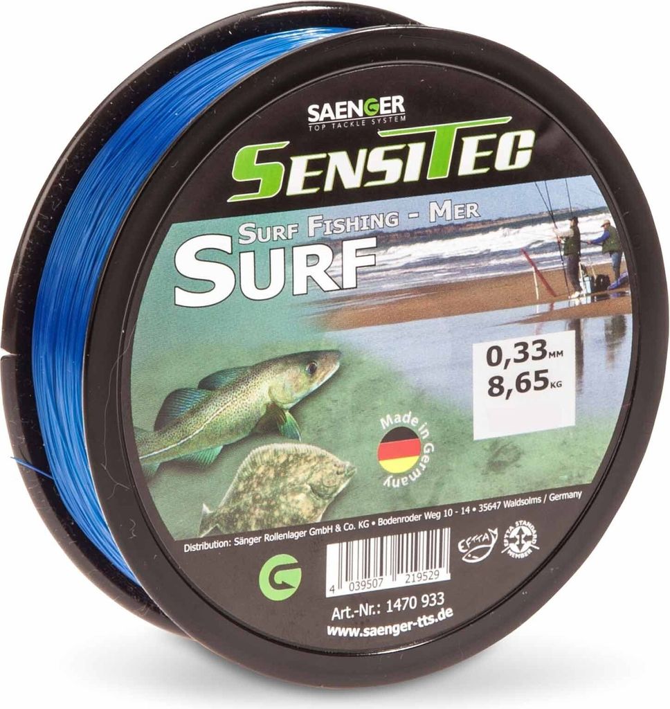 Sänger Brandung Surf Monofile Angelschnur 300m. 0,33mm. 8,6kg