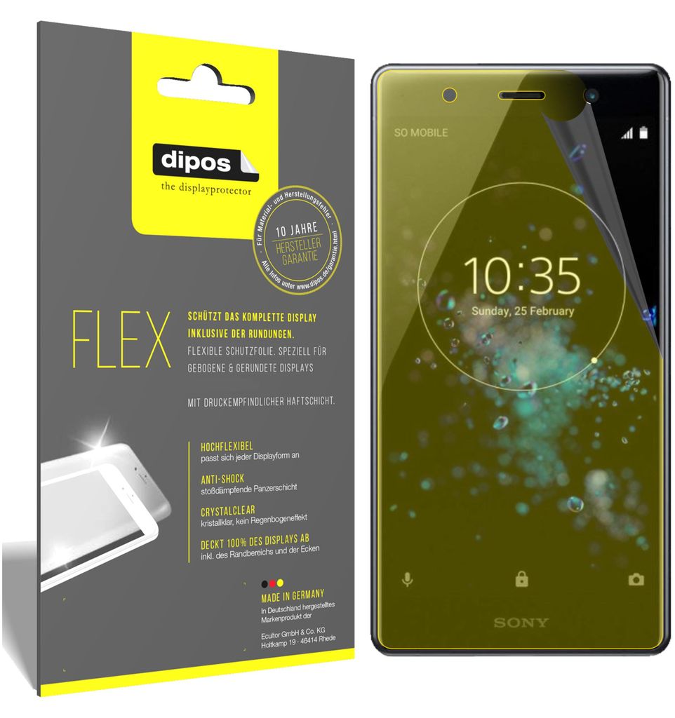 3x Sony Xperia XZ2 Premium Schutzfolie Folie, 100% Produktbild 