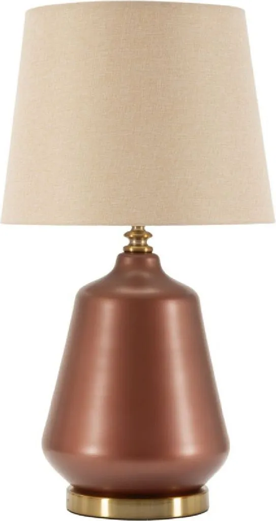 Lampe de Salon Rosenthal Verre Brun Doré pour Ambiance Cosy E27