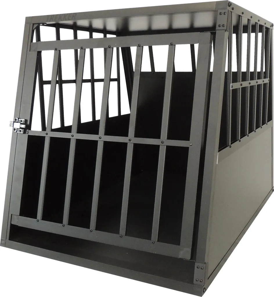 Caisse pour chien voyage voiture Trekker M noir - Sécurité 65x90x69.5cm