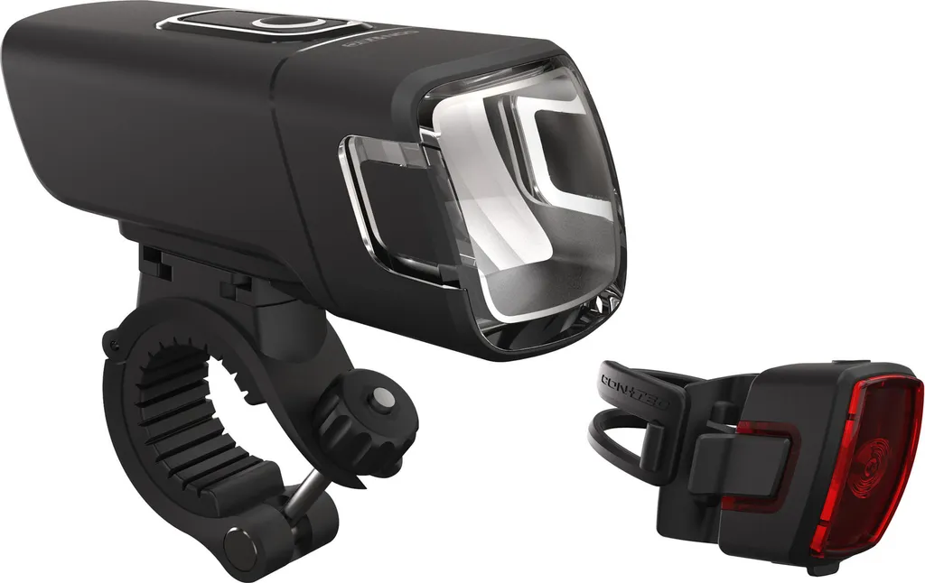 Éclairage vélo LED sans fil Contec Dlux Micro 40 Lux - Pack Complet USB
