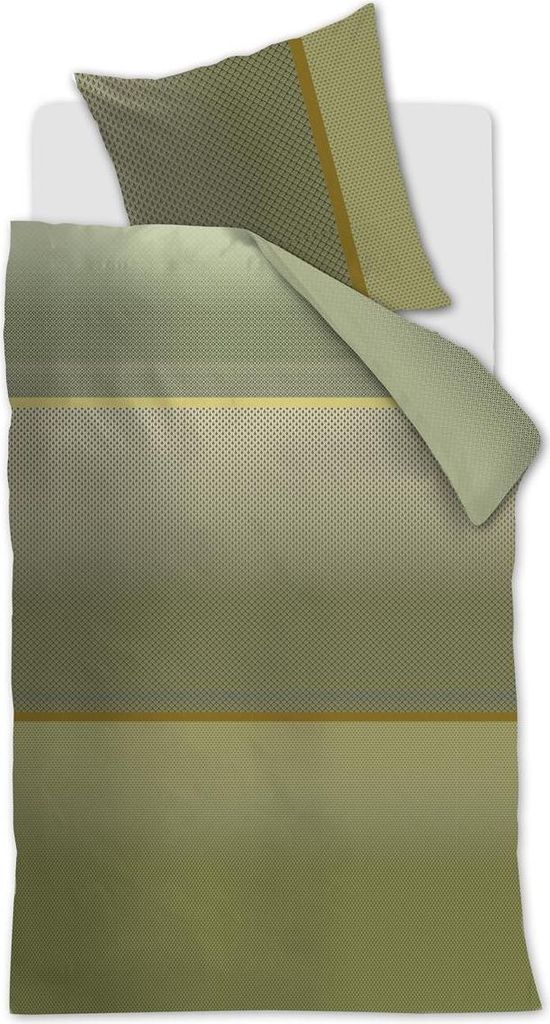 Kardol by Beddinghouse Mako-Satin-Bettwäsche-Garnitur Alluring Farbe Olive Green Größe 135x200+80x80 cm