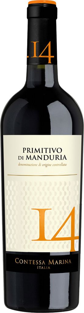 Primitivo di Manduria DOC 14 Contessa Marina Apulien Produktbild 