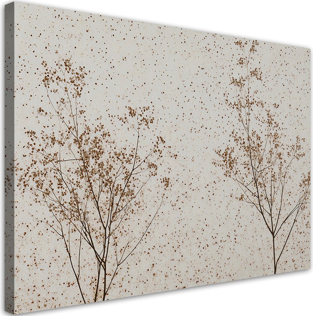 Feeby - Leinwand Bilder - Büsche mit Blumen - 30x20 cm - Deko Wohnzimmer - Wandbilder Schlafzimmer - Deko Aesthetic - Wand Deko - Leinwand Groß -...