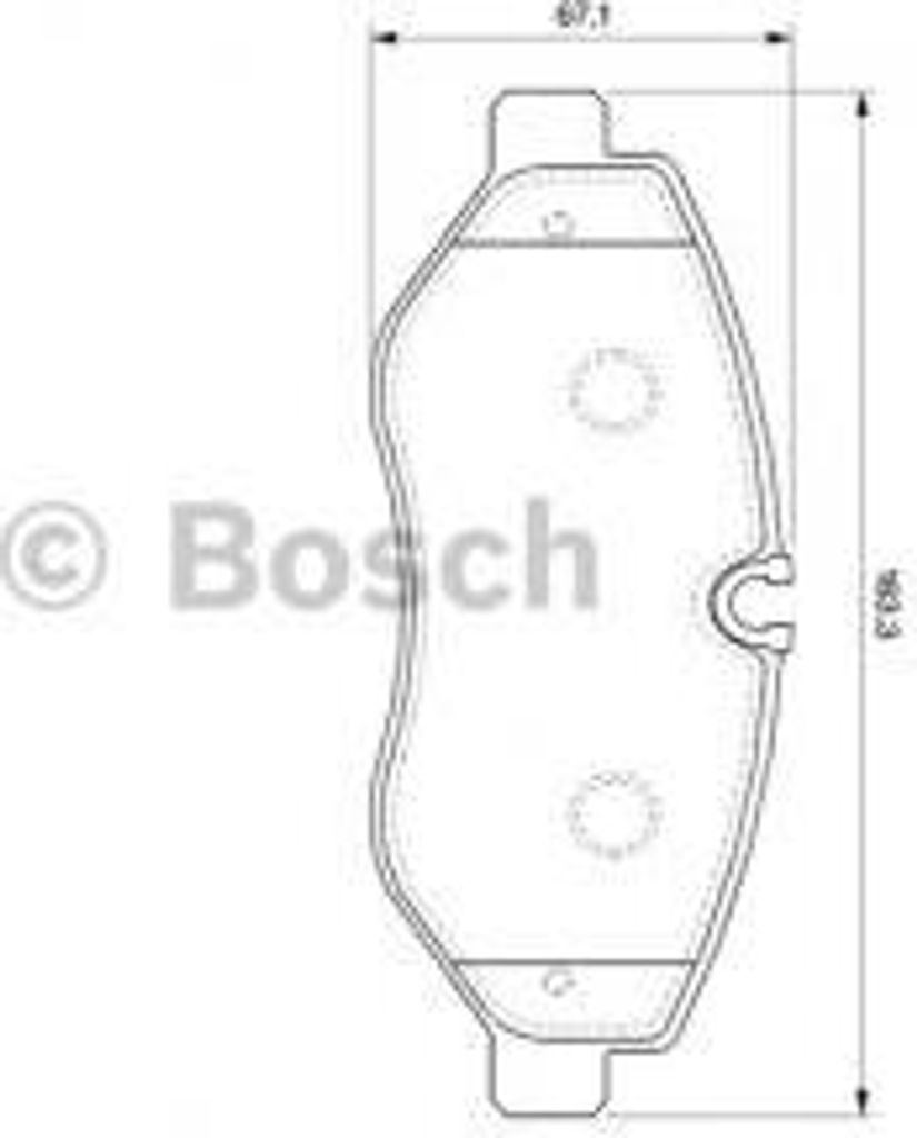 Bosch Bremsbelagsatz, Scheibenbremse 0 986 494 121