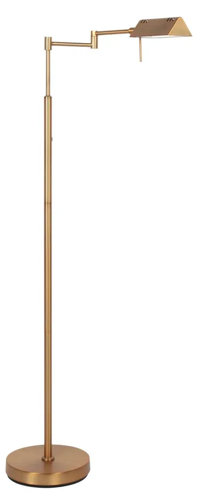 Lampadaire Mexlite GlowGo bronze en métal avec lampe de lecture LED 4603BR