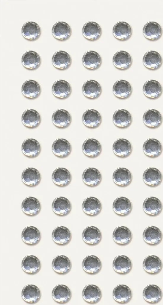 Strass adhésifs ronds pour décoration et loisirs créatifs cristal