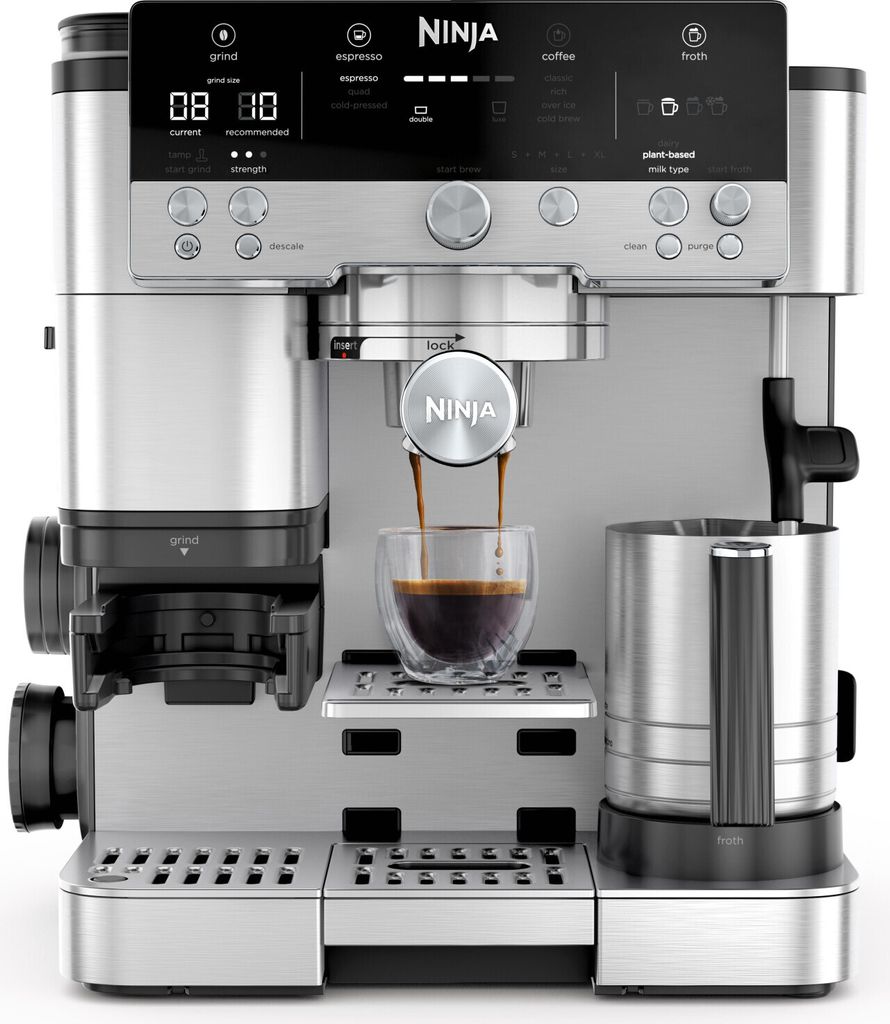 Ninja Luxe Café Premier ES601EU 3-in-1 Kaffeemaschine mit Dual Froth System