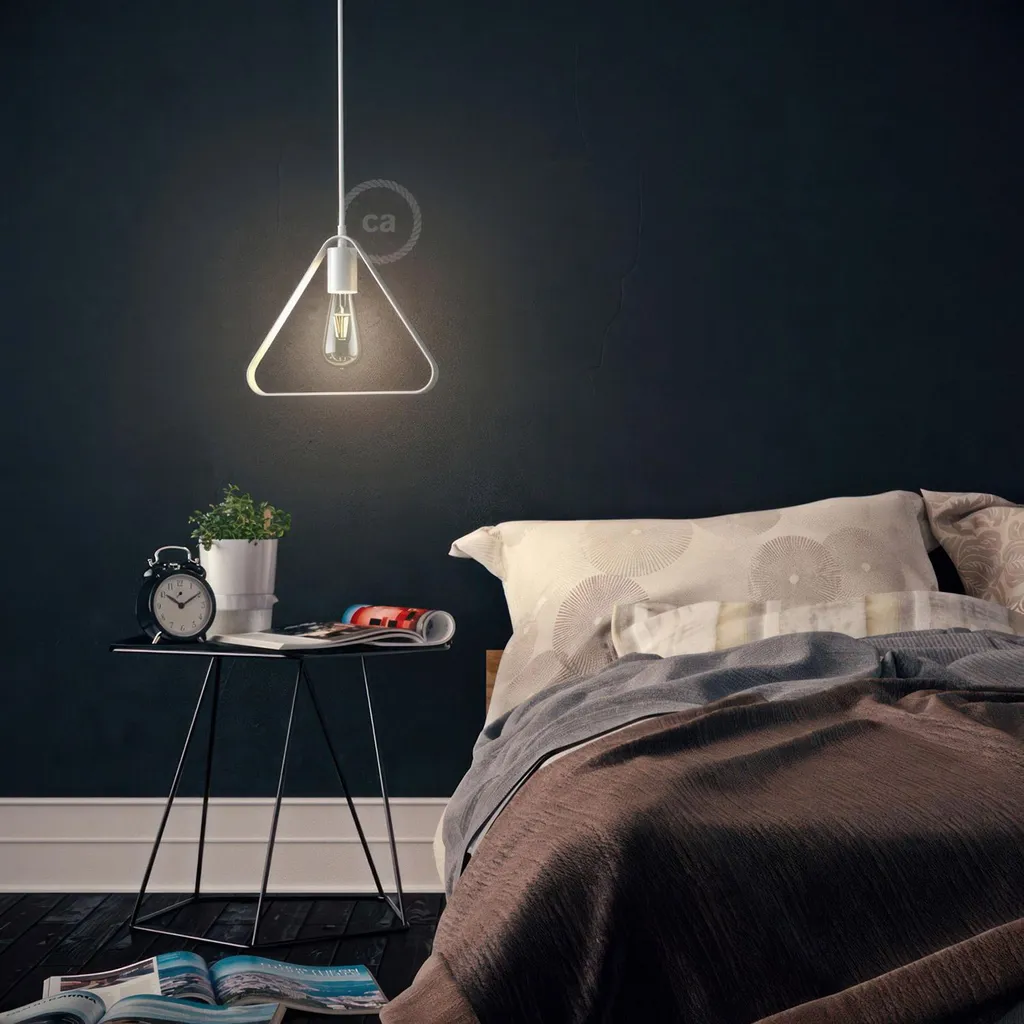 Creative Cables Duedì Apex Abat-jour Métal Noir avec Douille E27 Design