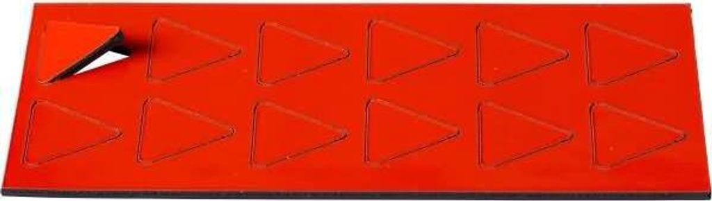 Magnetische Symbole Dreieck 19x19mm VE=12 Stück rot