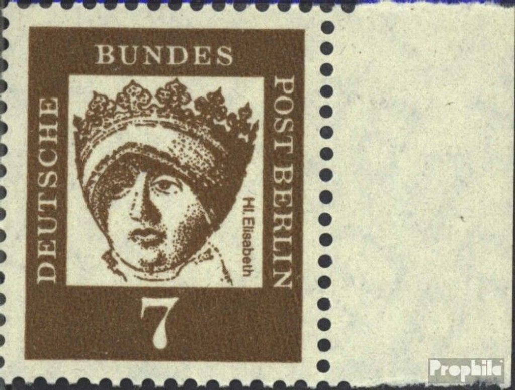Briefmarken Berlin (West) 1961 Mi 200 Seitenrandstück gestempelt Bedeutende Deutsche
