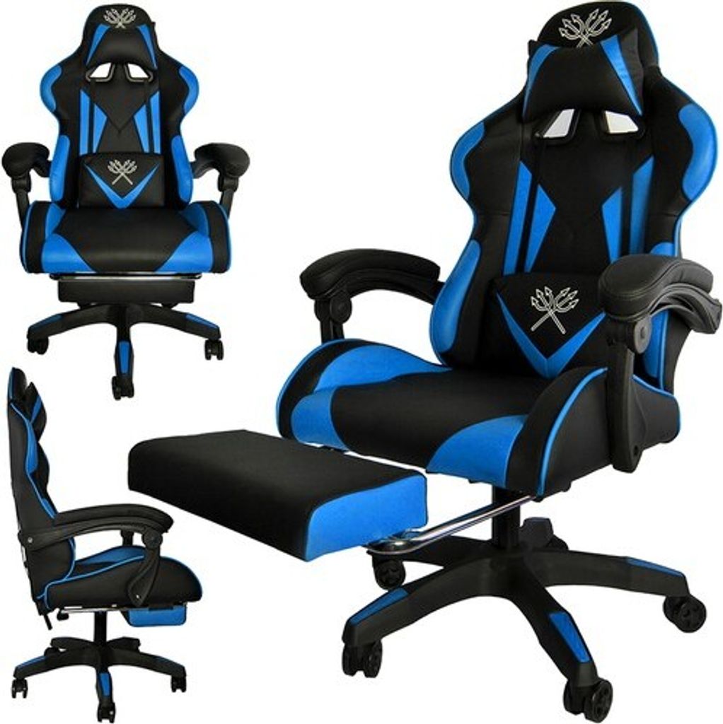 Gaming-Stuhl - schwarz und blau Dunmoon Produktbild 15