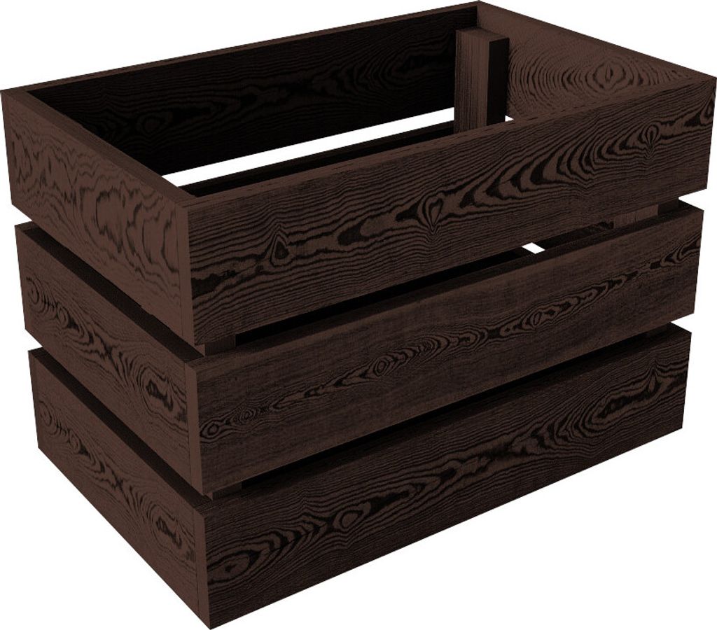 Lermowood Holzkisten Box0422 25 x 40 x 28cm Palisander | Dekokisten aus Holz Massive Holzkiste Regalkiste Weinkiste