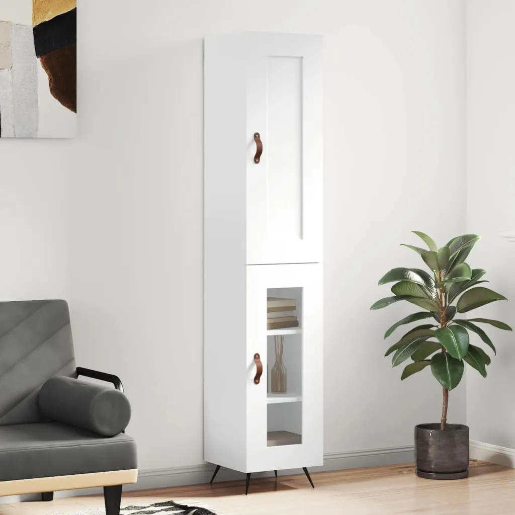 vidaXL Credenza Bianca 180cm | Mobile Alto Multiuso Salvaspazio
