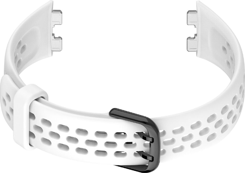 INF Ersatzarmband für Huawei Band 8/9 - Atmungsaktives Silikon Uhrenarmband Weiß