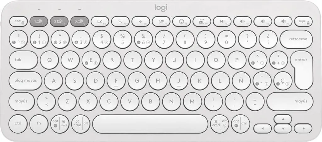 Clavier Bluetooth Logitech K380s Pebble Keys 2 Bleu - Solution Multi-appareils - 4