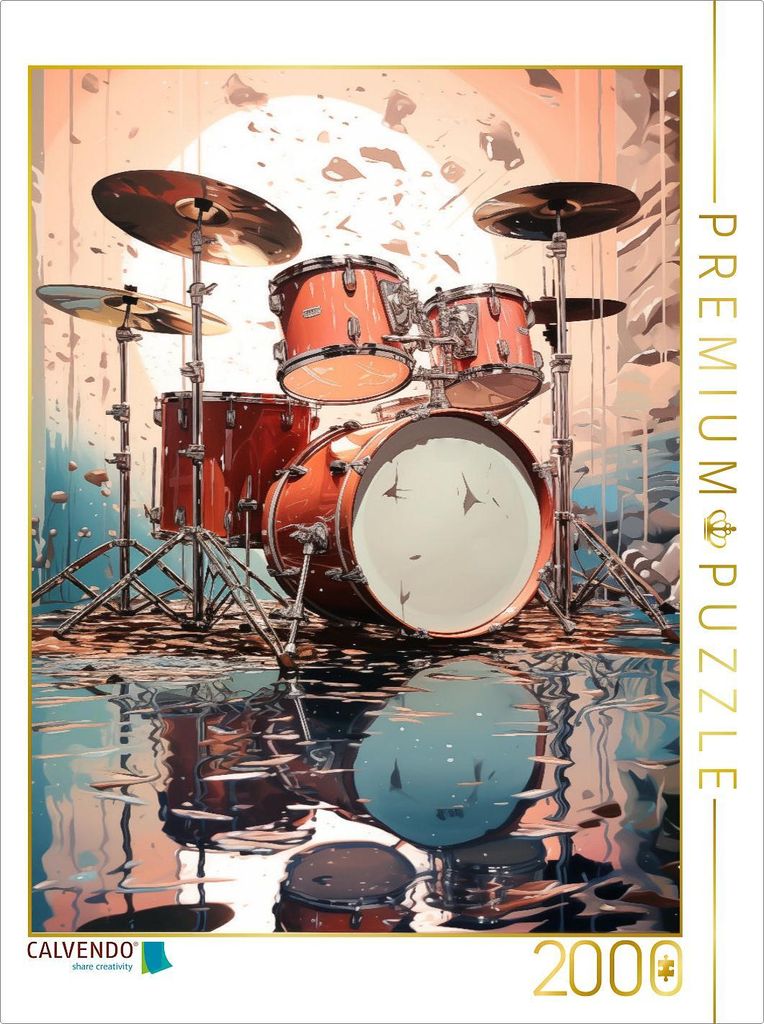 CALVENDO Puzzle Serenade der Pastellwellen | 2000 Teile Lege-Größe 90x67cm Foto-Puzzle für glückliche Stunden