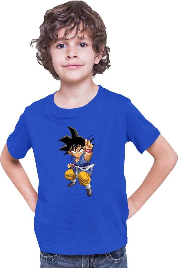 Kinder T-Shirt Dragon Anime Manga Ball Z Goku 16, 5-6 Jahr - 116 / Blau
