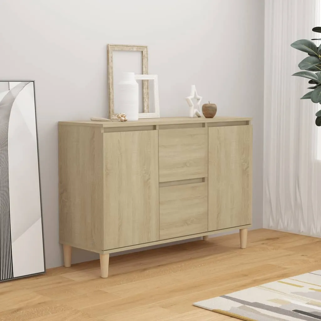 Sideboard robuste en bois composite chêne Sonoma 103,5 cm design - 2