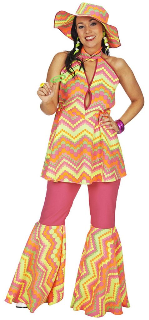 70er Jahre Hippie Kostüm "Suncloud" für Damen Größe: 36/38 Produktbild 