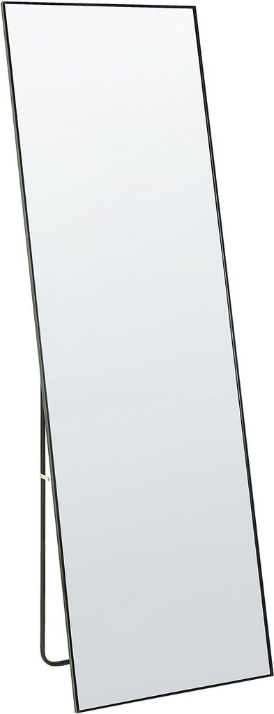 BELIANI Stojace zrkadlo čierne hliníkový rám 50 x 156 cm Obrázok produktu 