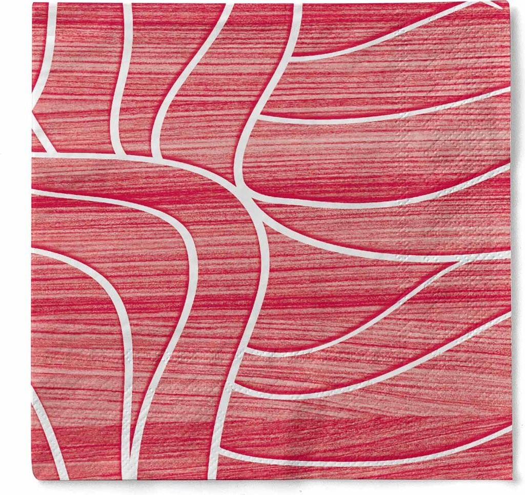 Sovie HORECA Serviette René in Bordeaux aus Tissue 33 x 33 cm, 3-lagig, 100 Stück