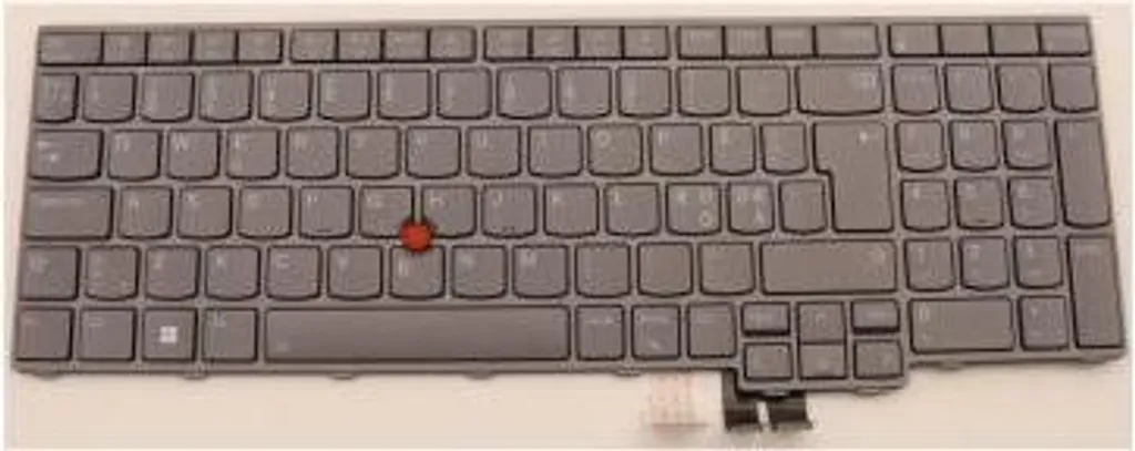 Clavier Lenovo 5N21F39354 pour Travail Multilingue ThinkPad P16 Gen 1 Gris
