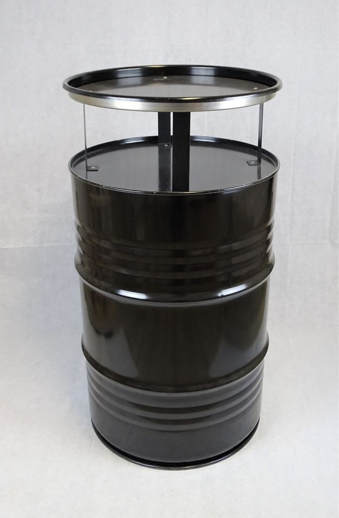 Fassmöbel Stehtisch Bistro-Tisch Design Partytisch Schwarz Ø 57cm Höhe 108cm