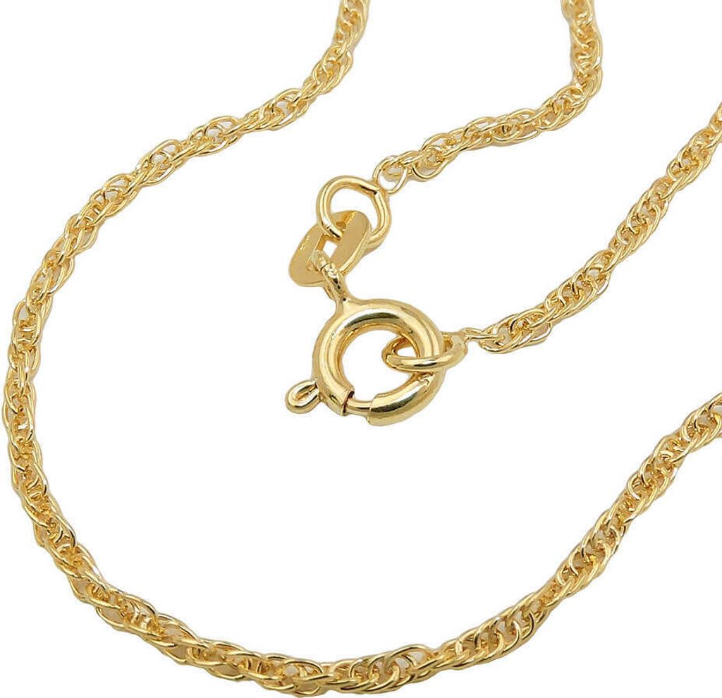 1,6mm Doppelanker-Kette gedreht Halskette Collier aus 9Kt Produktbild 