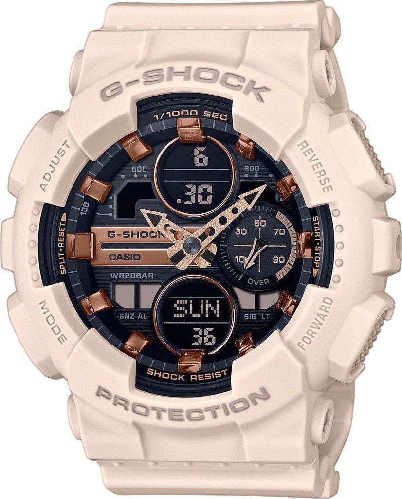 G-Shock GMA-S140M-4AER dameshorloge, beige Productafbeelding 