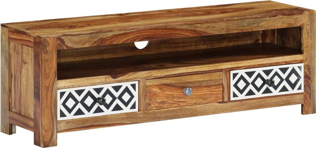 vidaXL TV-Schrank 120x30x40 cm Massivholz Akazie