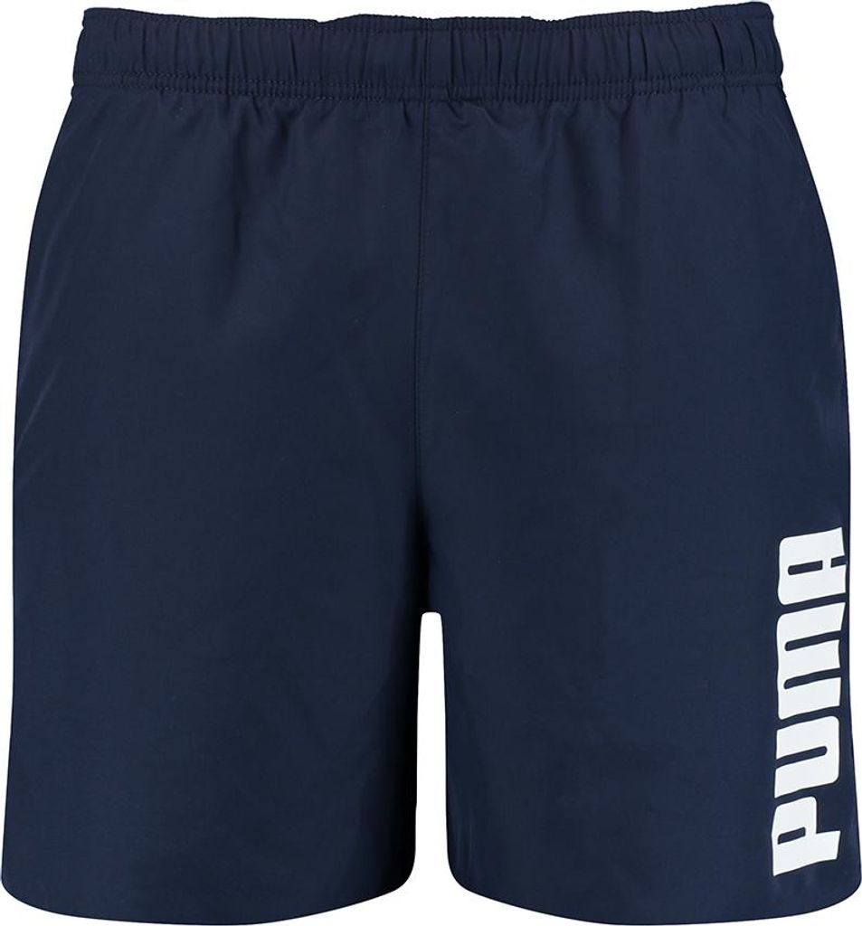 PUMA Herren Badehose SWIM MEN MID Shorts Stretch Badeshorts Swim Shorts , Farbe:Navy, Bekleidungsgröße:L
