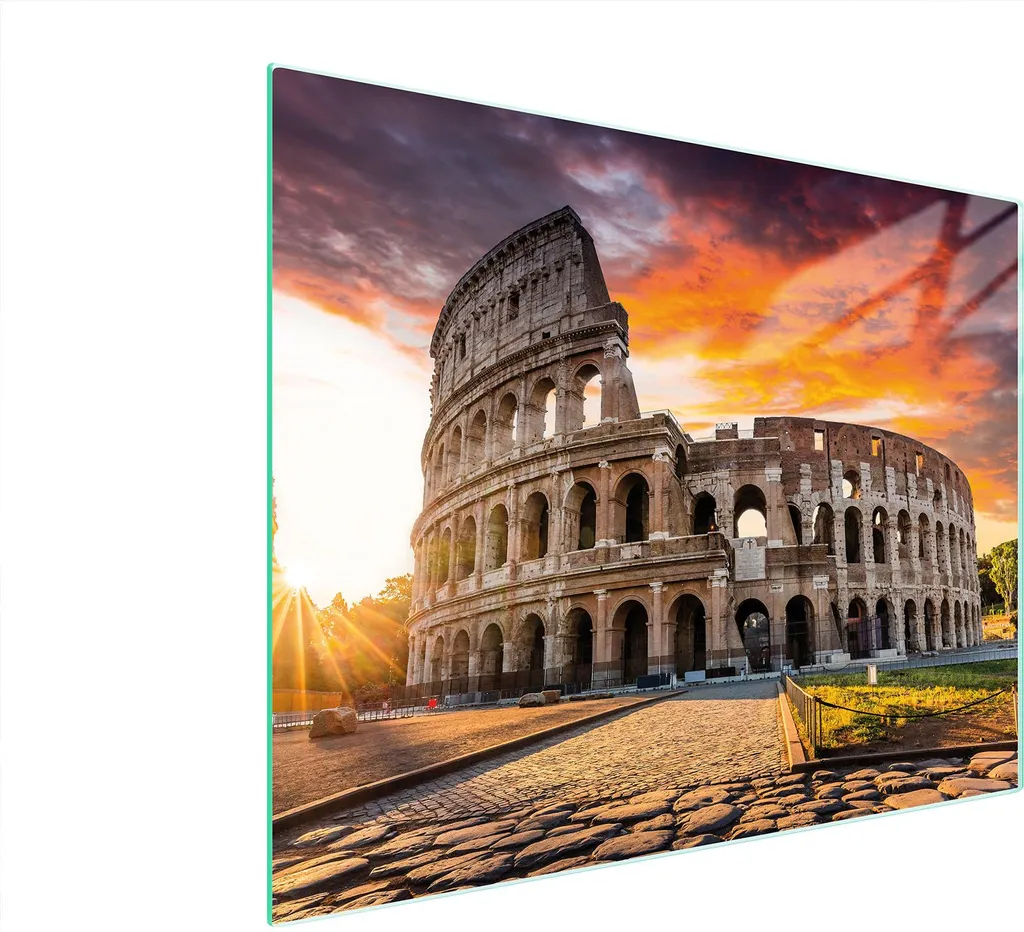 Tagliere Sicuro 52x40 Colosseo in Vetro Temperato | Proteggi la tua Casa
