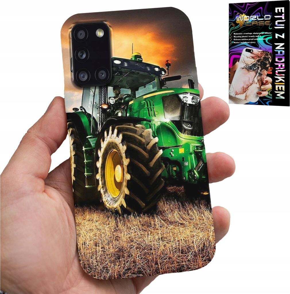 Gehäuse Für Samsung Galaxy A31 - Traktor Bauernhof Traktor Bauernhof + Glas