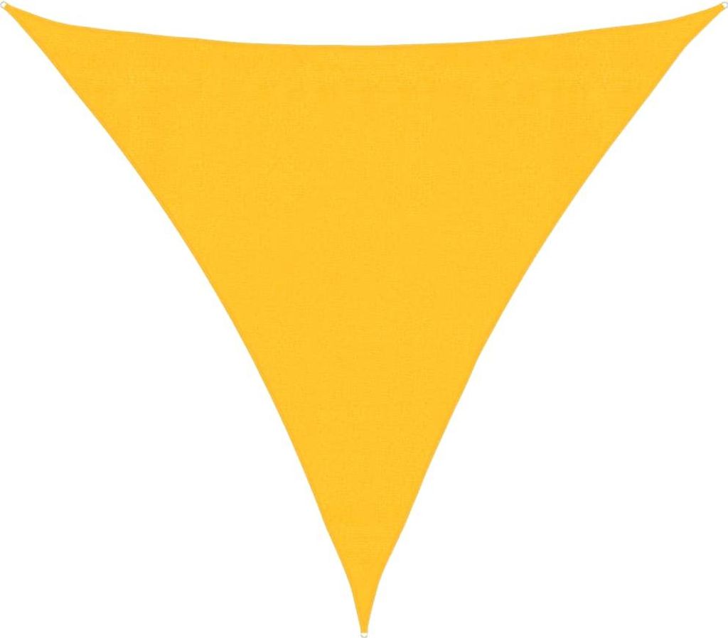 Sonnensegel 160 g/m² Gelb 3,6x3,6x3,6 m HDPE