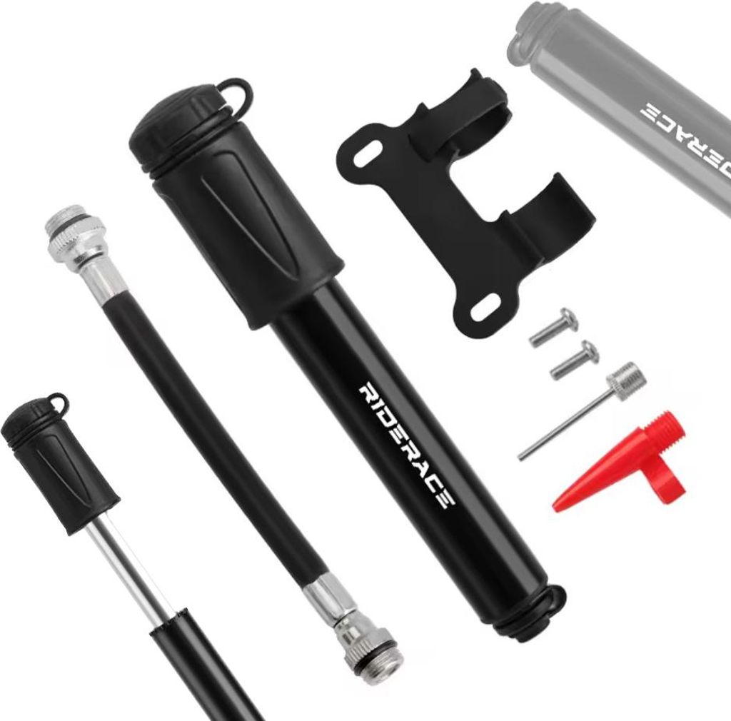 Kompakte Mini Handfahrradpumpe Mit Griff, Aluminium, 7 Bar Für Rahmen