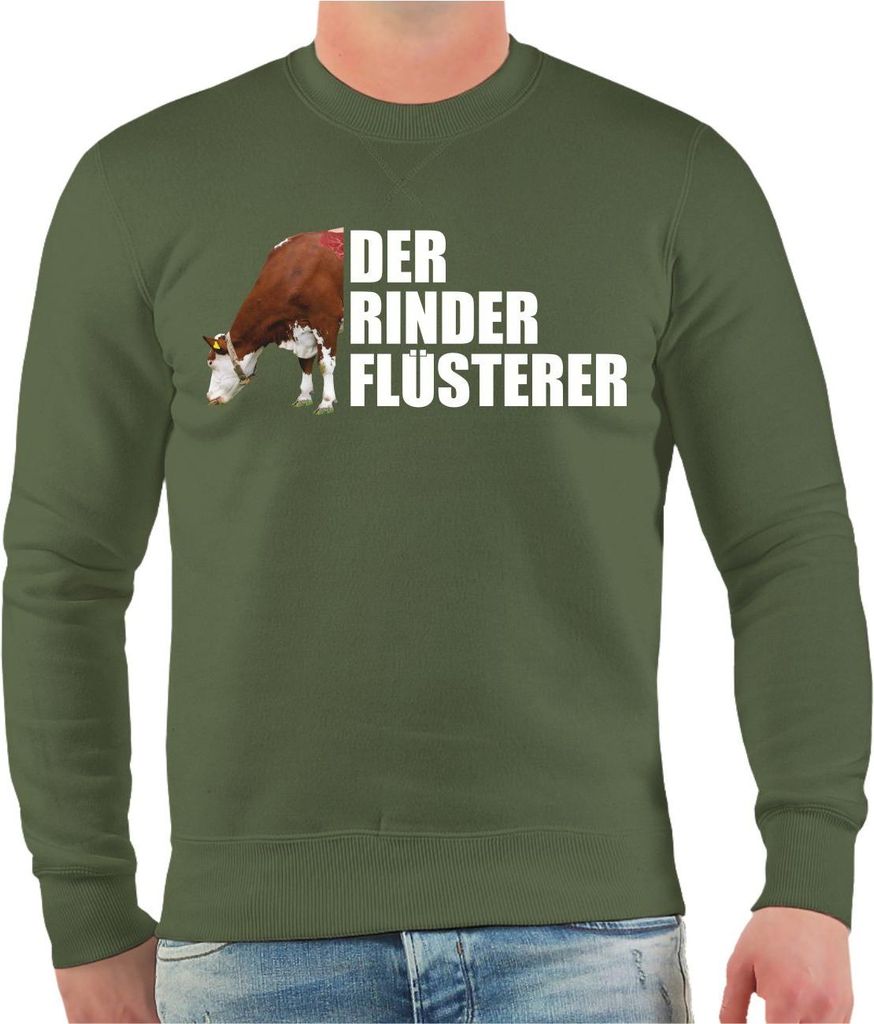 Herren Sweatshirt Der Rinderflüsterer