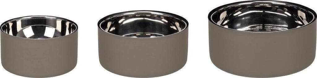 Flamingo Futter- und Trinknapf Xara rund taupe, Fassungsvermögen: 1,9 l