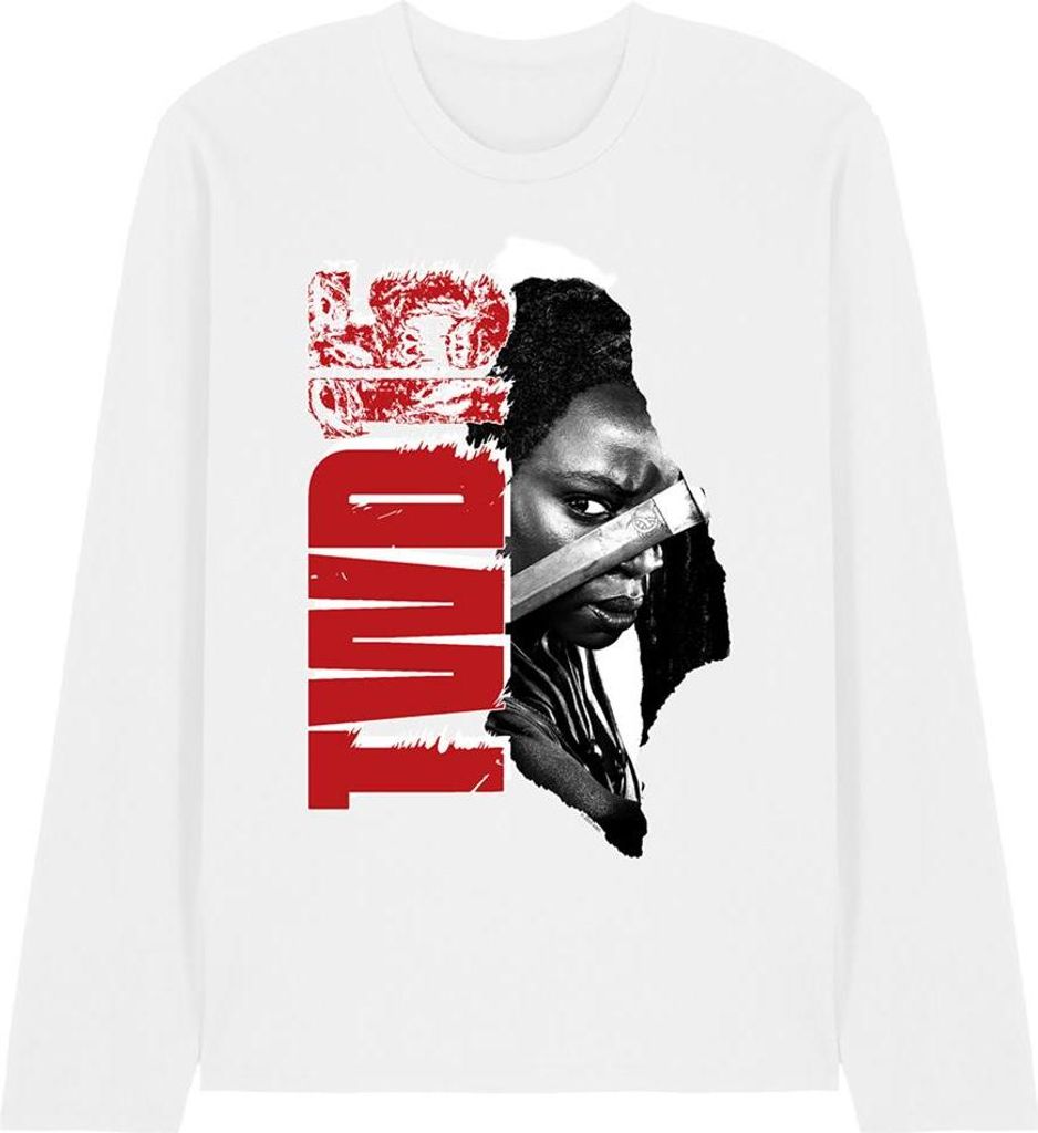 The Walking Dead - "15" T-Shirt für Herren/Damen Uni, Langärmlig TV31394 (S) (Weiß)