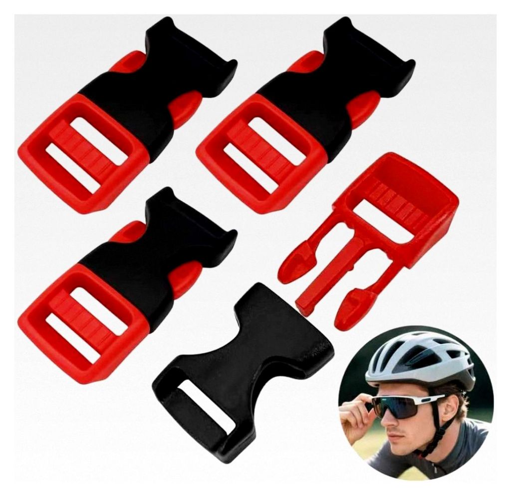 4 Stück Fahrradhelmverschluss, Motorradhelm Schnellverschluss Kinnclip, Ersatzteil für Helme, ABUS Helmverschluss für Motorrad, MTB