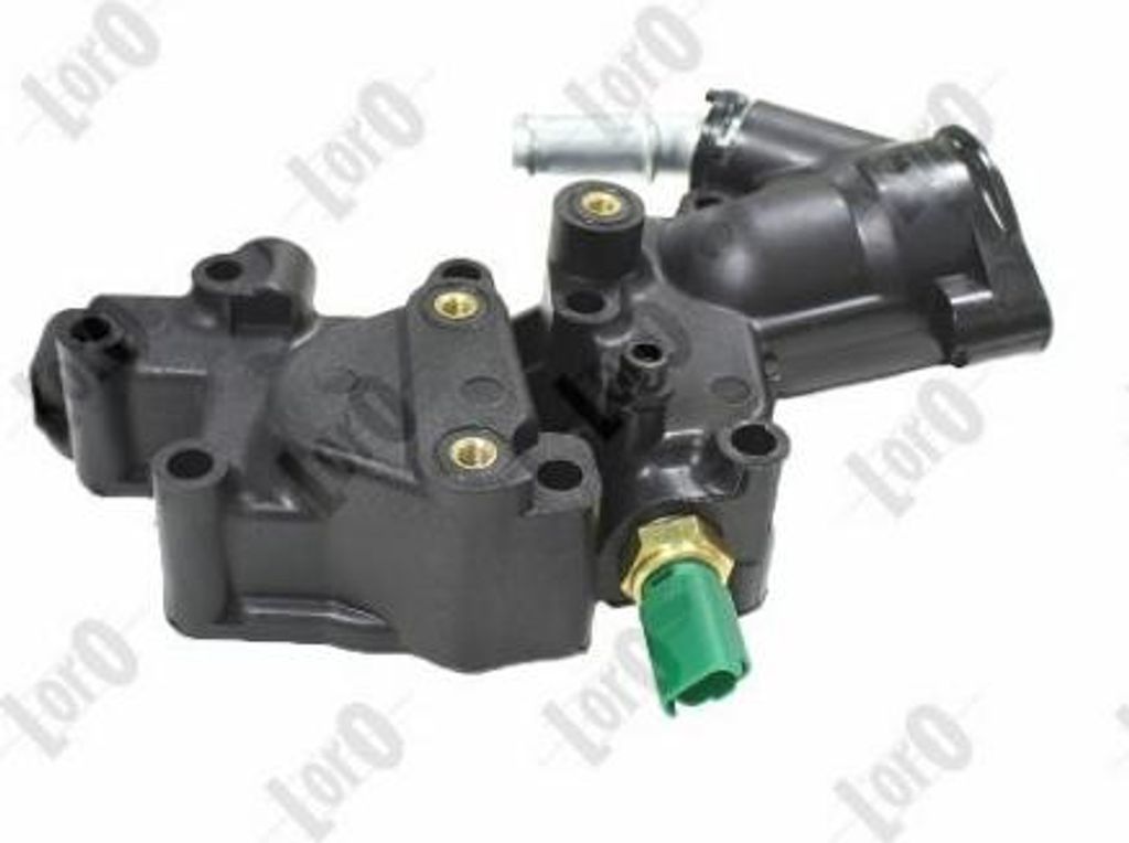 ABAKUS 038-025-0007 Thermostatgehäuse OE 1336Y8 kompatibel mit Partner, Bipper, 307, 207, 206, 1007, Qubo, Fiorino, Xsara, Nemo, C3, C2, Berlingo