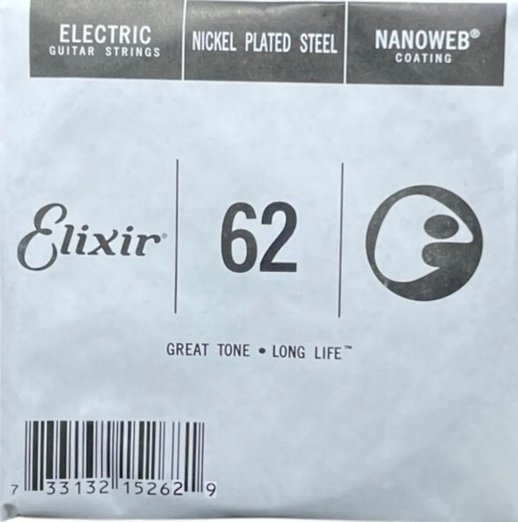 Elixir simple corde 062 pour Basse - Nickel Nanoweb 15262