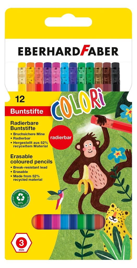 Eberhard Faber 514817 - Buntstifte Set Colori, 12 Produktbild 