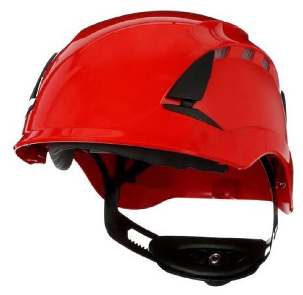 14x 3M SecureFit Schutzhelm X5500, belüftet, CE, Rot, X5505V-CE | Packung (4 Stück)