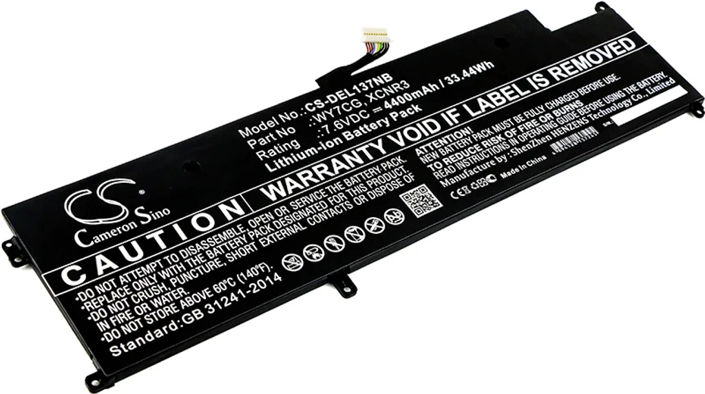 TECHTEK Batteria notebook compatibile con [Dell] Latitude 13 7370 sostituisce WY7CG, per XCNR3