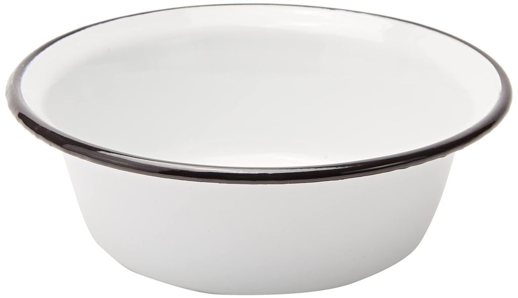 Karl Krüger 101241 Schüssel emailliert, weiß, Ø 24 cm Produktbild 