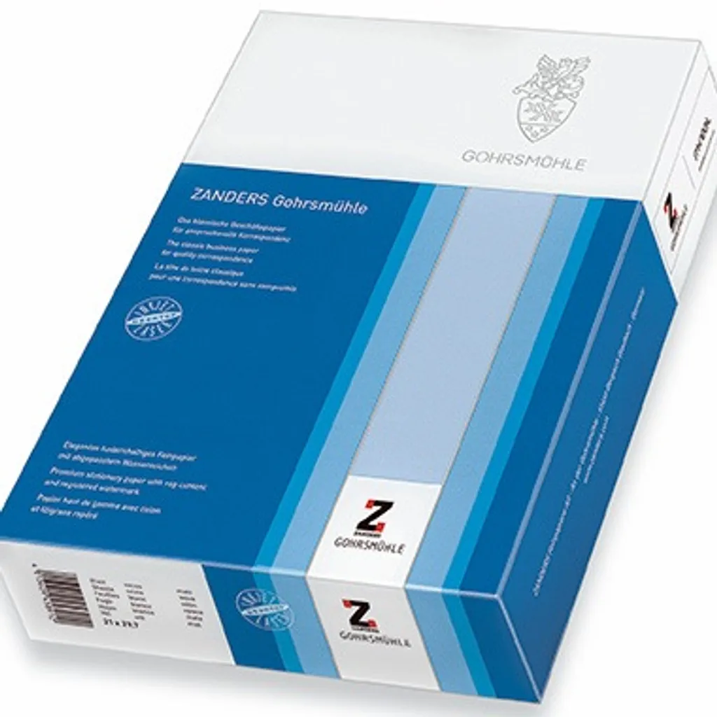 Papier à lettres 90g Gohrsmühle A4 blanc mat haute qualité avec filigrane