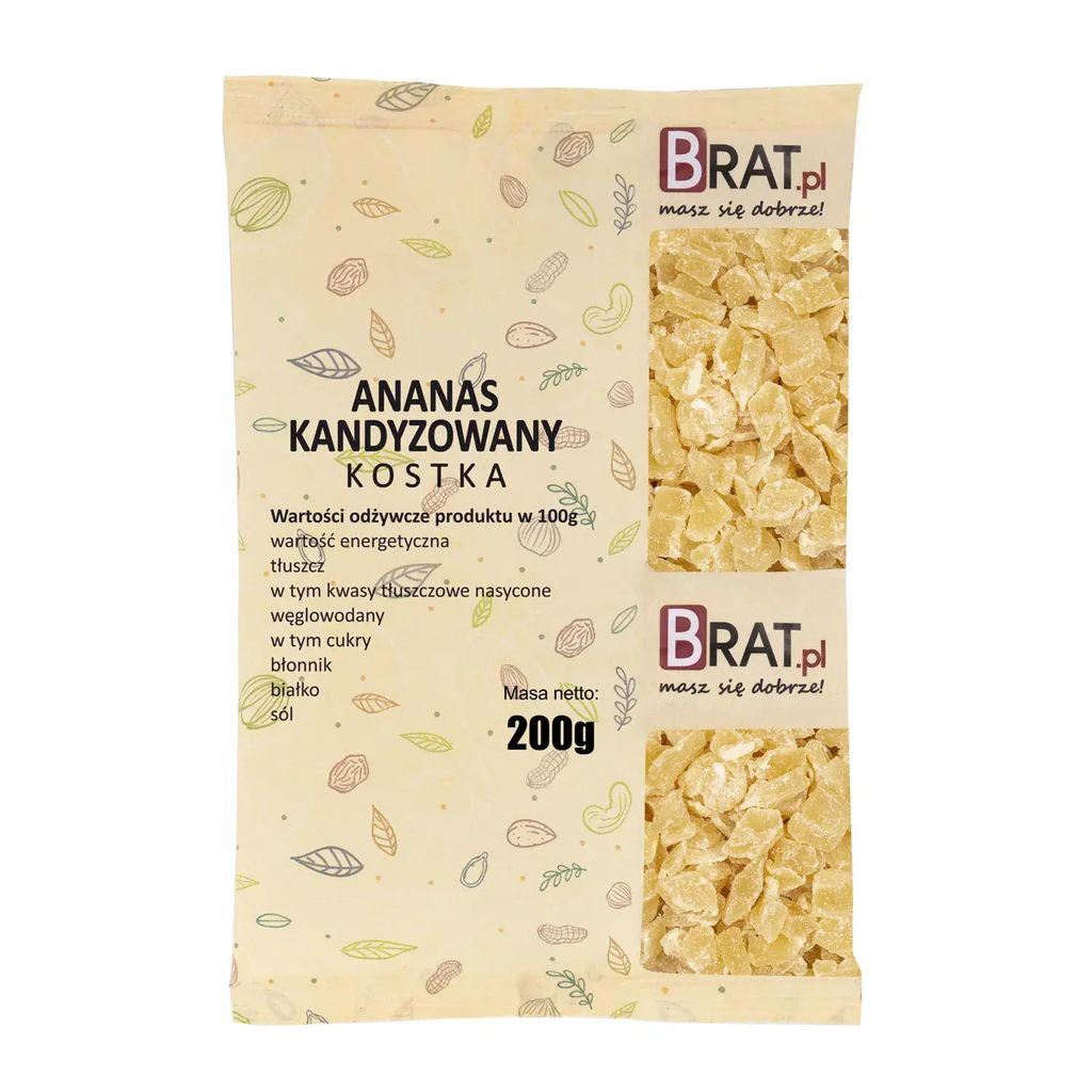 Kandierte Ananaswürfel 200g Produktbild 