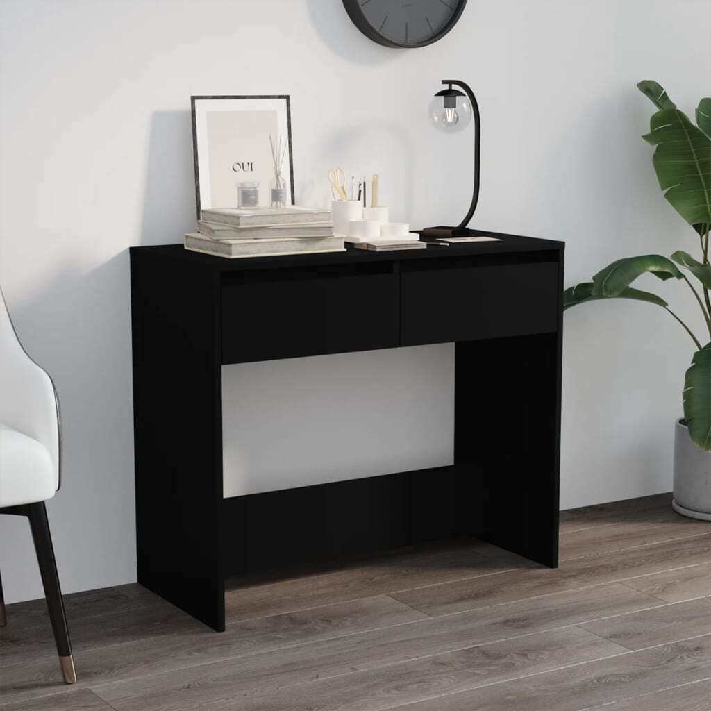 Cloris Möbel Table console Noir 89x41x76,5 cm Acier