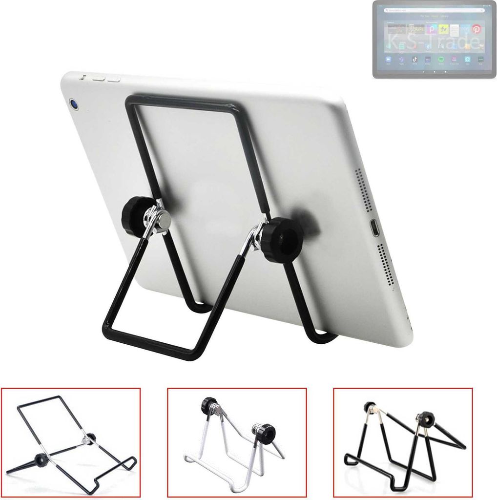 K-S-Trade Tablet-Ständer Tablet-Halterung Tablet-Aufsteller kompatibel mit Amazon Fire Max 11 faltbarer Tischständer Tablet Halterung